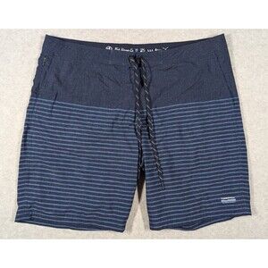 Fish Hippie Co Men Swim Trunks Size 38 Boardshorts 9" Quick Dry Striped Unlined